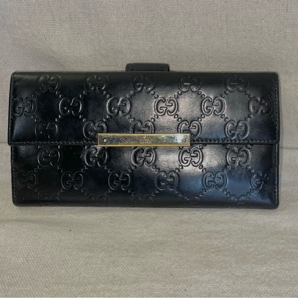 Vintage GUCCI Guccissima GG Continental Wallet - Picture 1 of 6